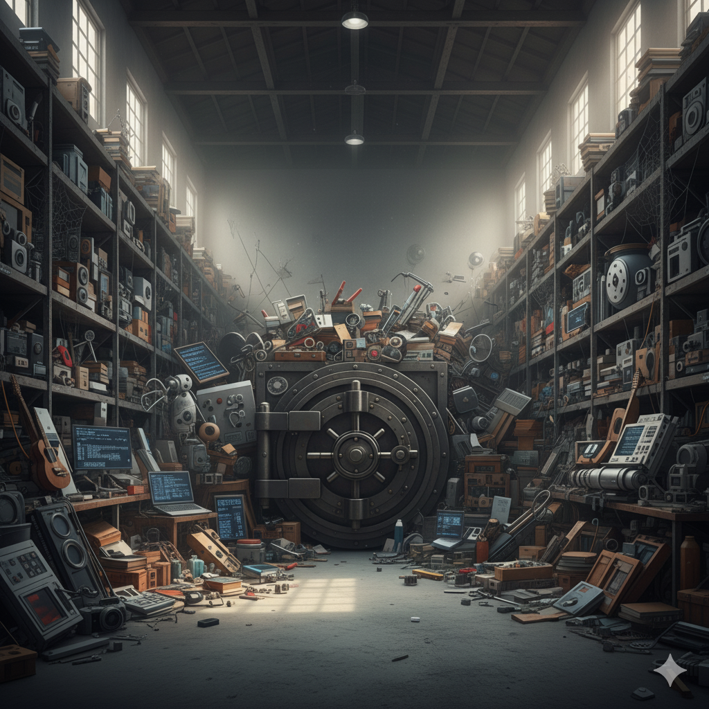 堆滿技能點的履歷示意圖